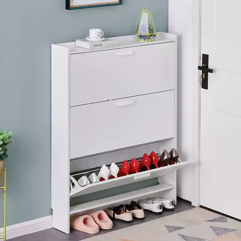 Ultra Thin Shoe Cabinet for Home Use,economical,simple,modern Storage Cabinet,narrow,large Capacity,flip Bucket Style Shoe Rack