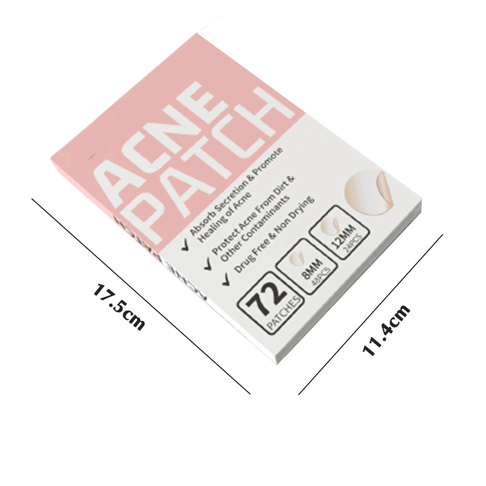 【ขายร้อน】 72 ชิ้นที่มองไม่เห็นกําจัดสิวป้องกันสิวไฮโดรคอลลอยด์แพทช์จุดเครื่องหมายคอนซีลเลอร์กันน้ําซ่อมสติ๊กเกอร์