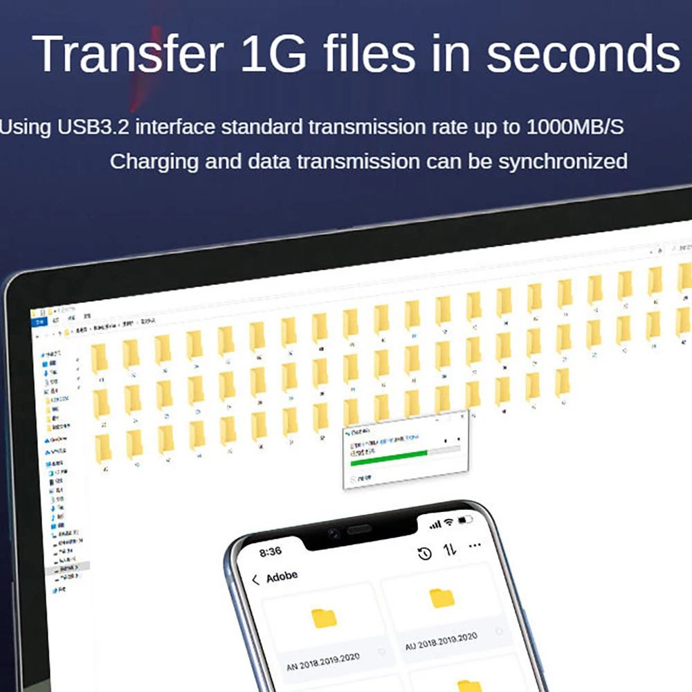 Hannord USB3.2 10Gbps Cáp USB Một Để Loại-C 3.2 Truyền Dữ Liệu USB C SSD Cứng Cáp 3A 60W Quick Charge 3.0 Sạc Cáp