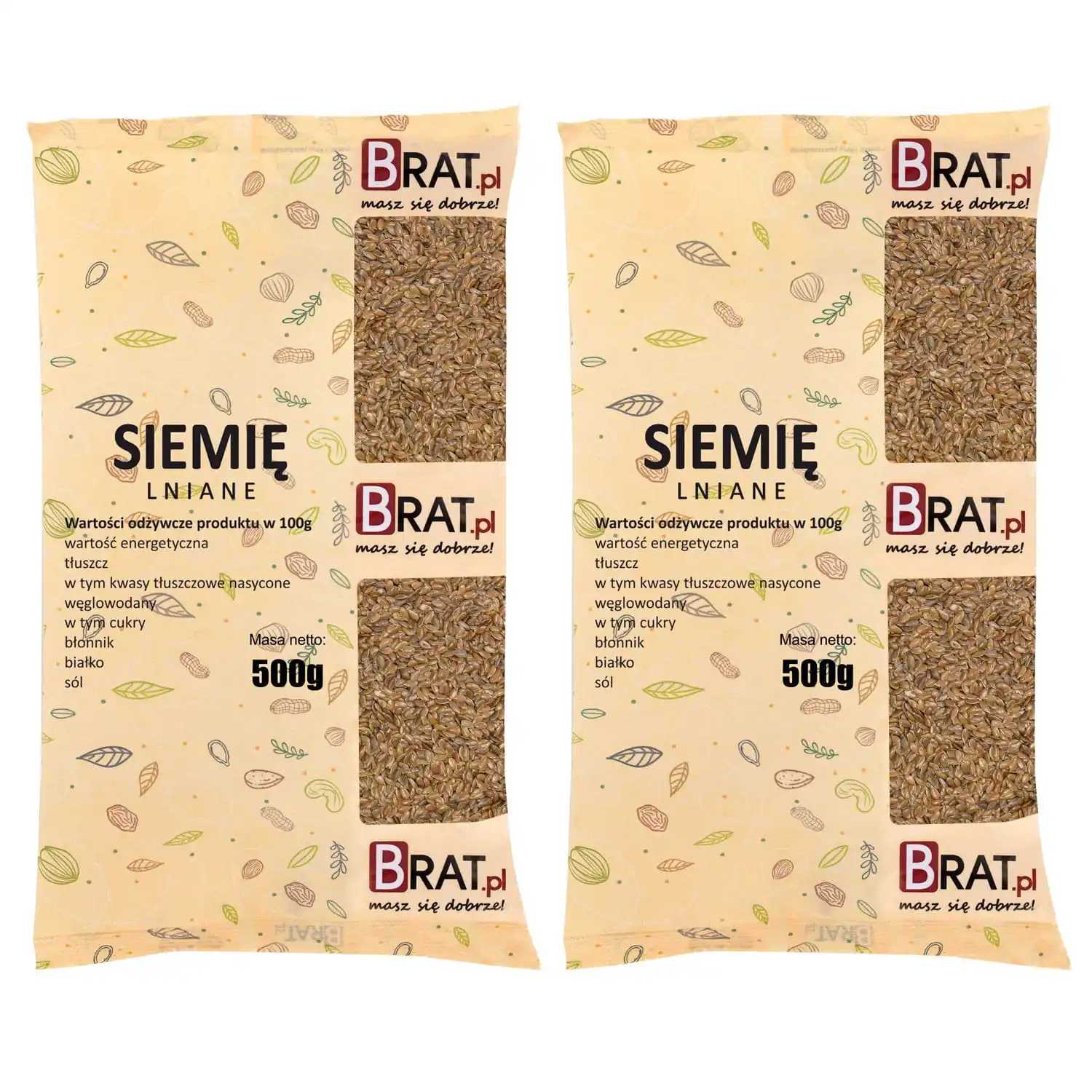 Siemię lniane 1kg (2x500g)