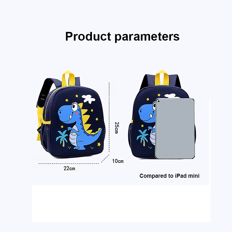 Novas crianças mochila saco de escola dos desenhos animados bonito dinossauro impresso mochila jardim de infância escola primária bookbag