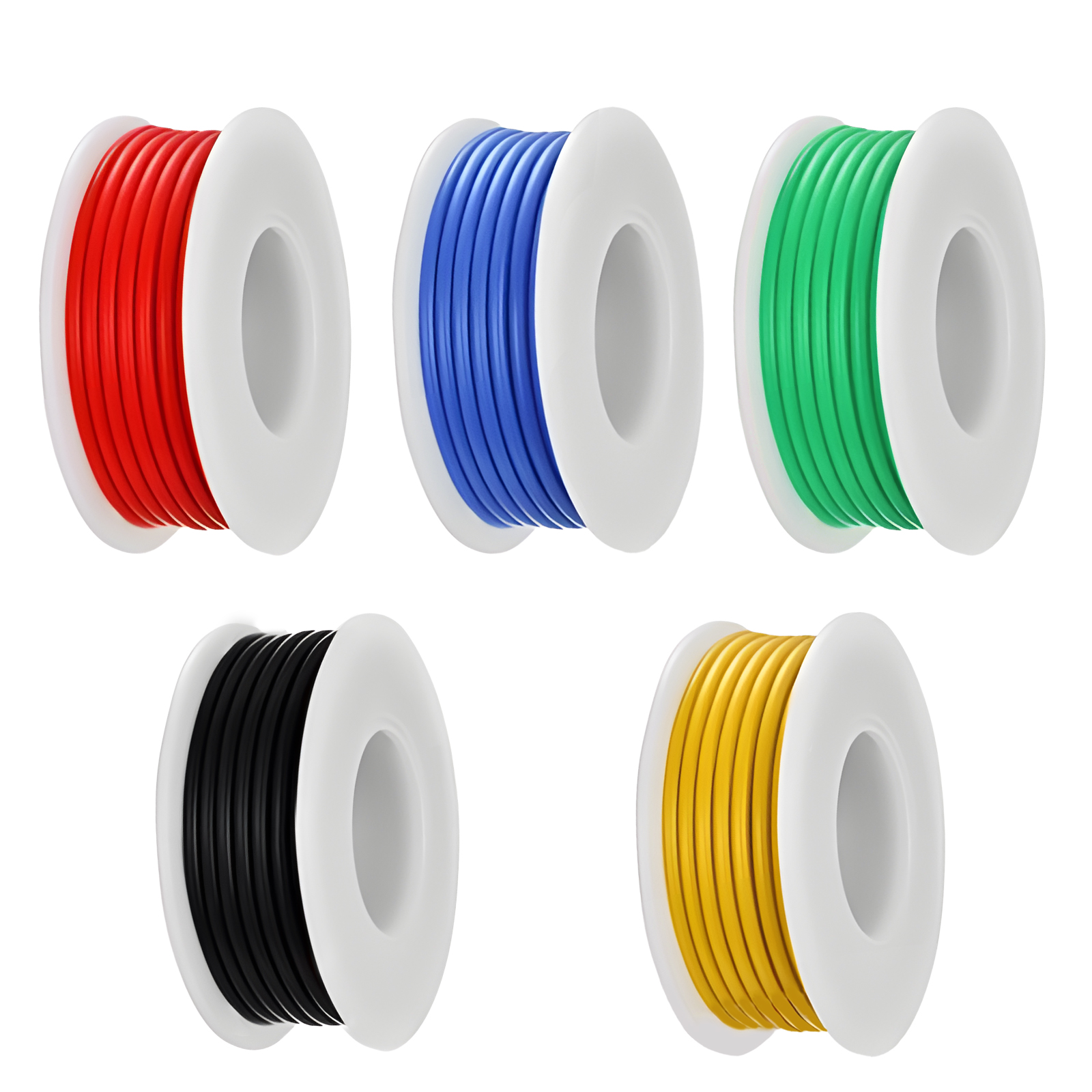 18/20/22/28/30 AWG flexibler Silikondraht (Mix-Draht-Kit), Anschluss eines elektrischen Überbrückungskabels, Silikonisolierung, elektronischer Draht