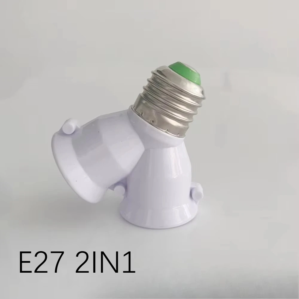 Divisor de enchufe de Base E27 E27 a E27 soporte de lámpara de bombilla LED de la UE 2 en 1/3 en 1/4 en 1/5 en 1/6 en 1 soporte adaptador de bombilla de enchufe de lámpara LED