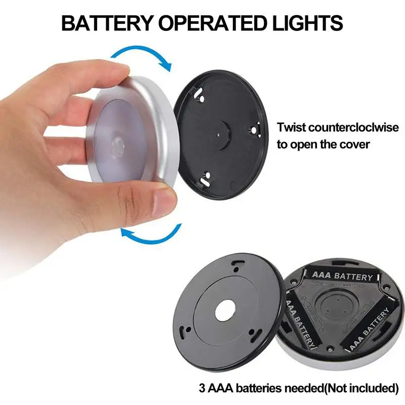 Magnetic Motion Sensor Mailbox LED Light Motion Sensitive Smart Night Light Battery Operated Mini Induction Lamp Indoor Outdoor