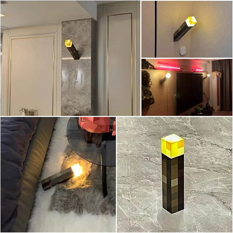 Brownstone torcia LED Night Light camera da letto decorativa luce cambia colore bottiglia arma ricarica USB con fibbia regalo per bambini