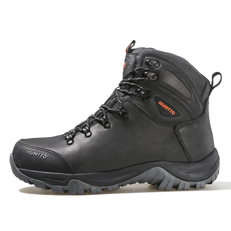 HUMTTO Wanderschuhe Herren wasserdichte Jagdstiefel Taktischer Wüstenkampf Knöchel Trekkingstiefel Männliche Frauen warme Leder-Turnschuhe