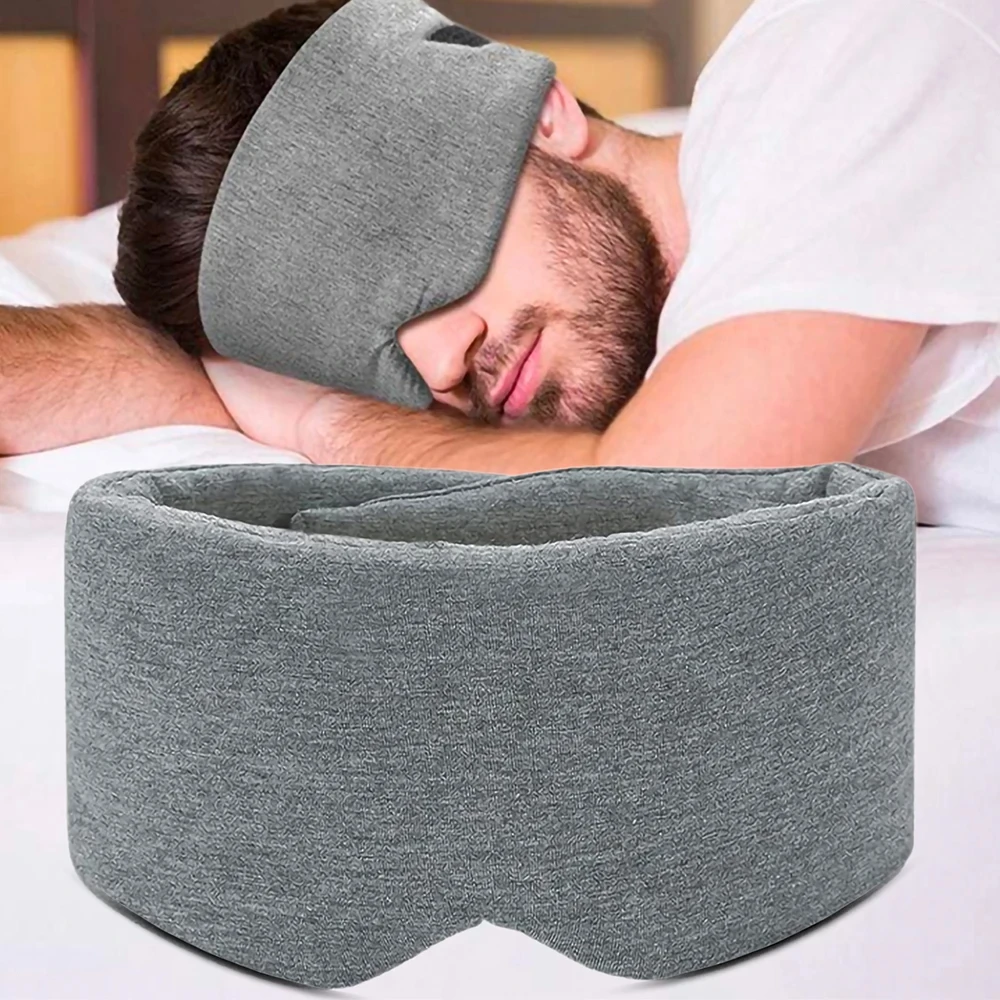 Atmungsaktive Schlaf-Augenmaske aus Baumwolle – verstellbare und bequeme Augenmaske, perfekt für den Rest einer Nacht