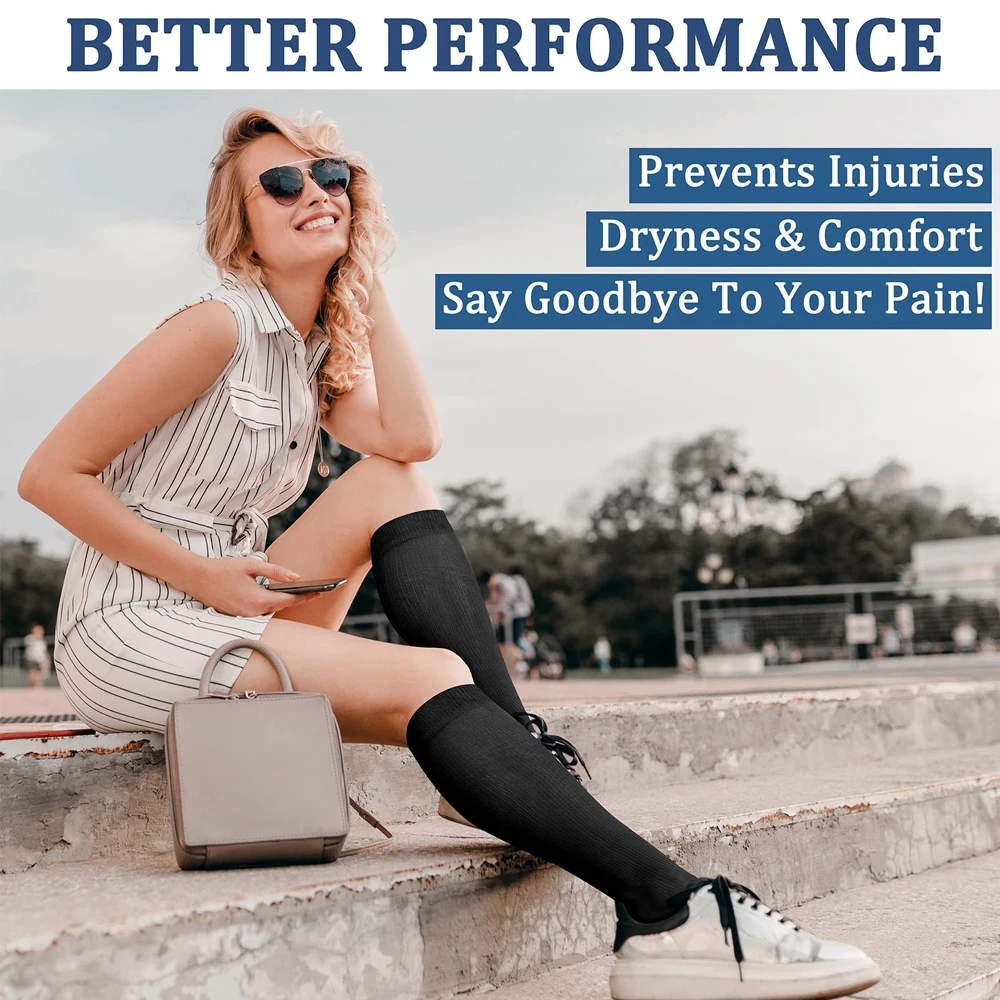 1 Paar Kupfer faser Kompression socken Männer Frauen Outdoor-Sports ocken glücklich interessante Nylon Krampfadern Diabetes Fitness