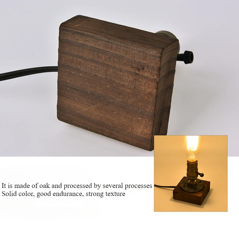 Amerikanischen Stil Industriellen Stil Tischlampe Retro Schmiedeeisen Atmosphäre Nachtlichter Schlafzimmer Nachttischlampe