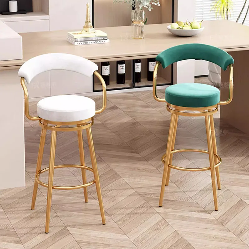 Sillas de Bar con estilo Para ocio, soporte de diseño, cómodas sillas de lujo, Taburete Alto Para Cocina, muebles modernos