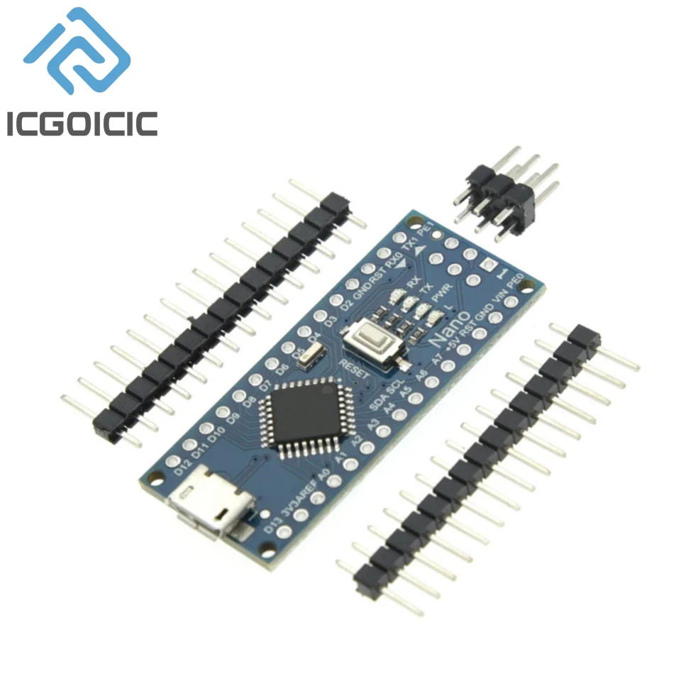 Nano 3,0 con controlador Compatible con cargador de arranque Mini/tipo C/Micro USB CH340 controlador USB 16Mhz ATMEGA328P/PB para Arduino