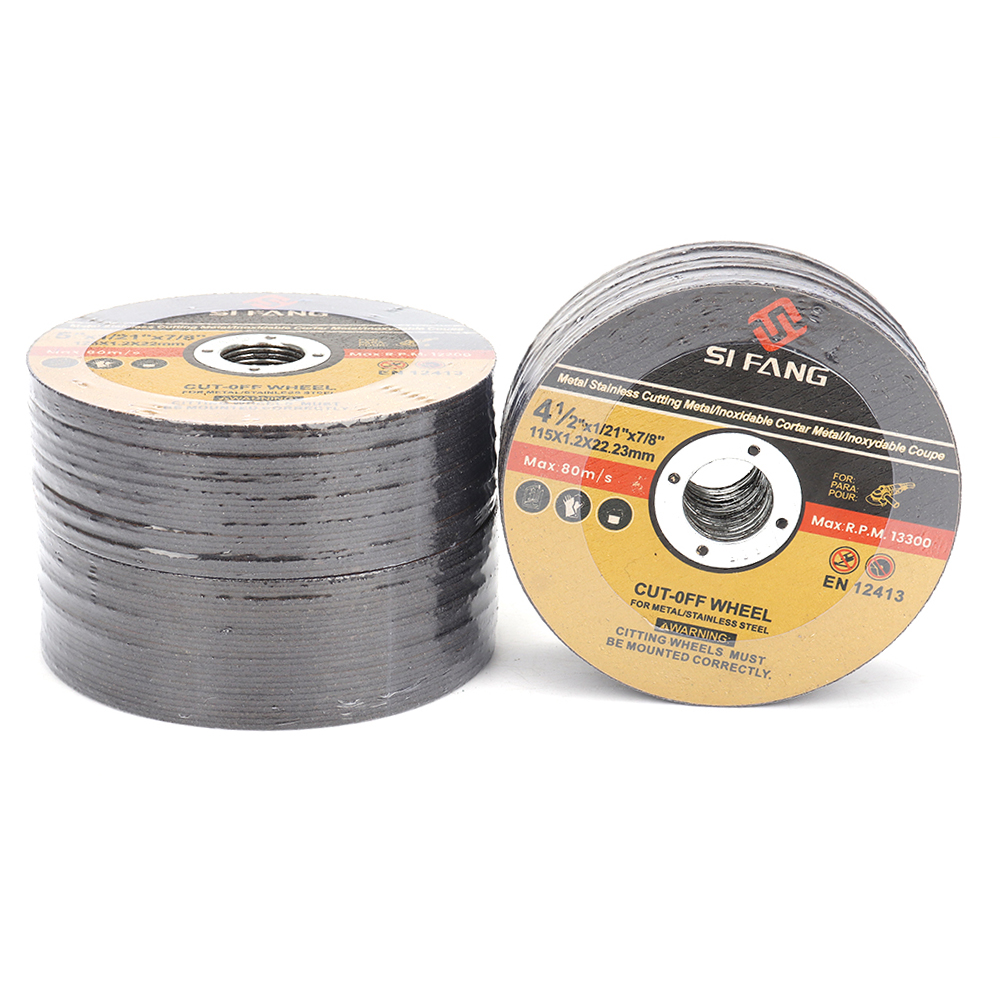 115 มม.แผ่นตัดโลหะ 4.5 "บดล้อเครื่องบดใบเลื่อยวงเดือนสําหรับเหล็กตัดสแตนเลสล้อ