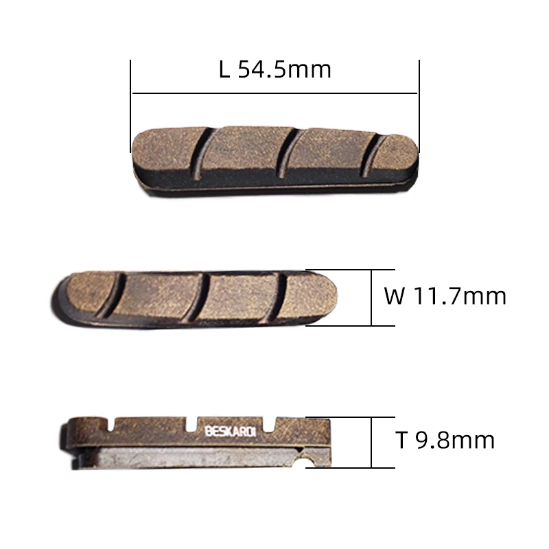 2 Đôi 4 Đường Xe Đạp Vân Carbon Phanh Xe Cao Su Chặn Giày C V MTB BMX Xe Đạp Gấp Bánh Xe phần Dura Thiết Kế Cho Shimano
