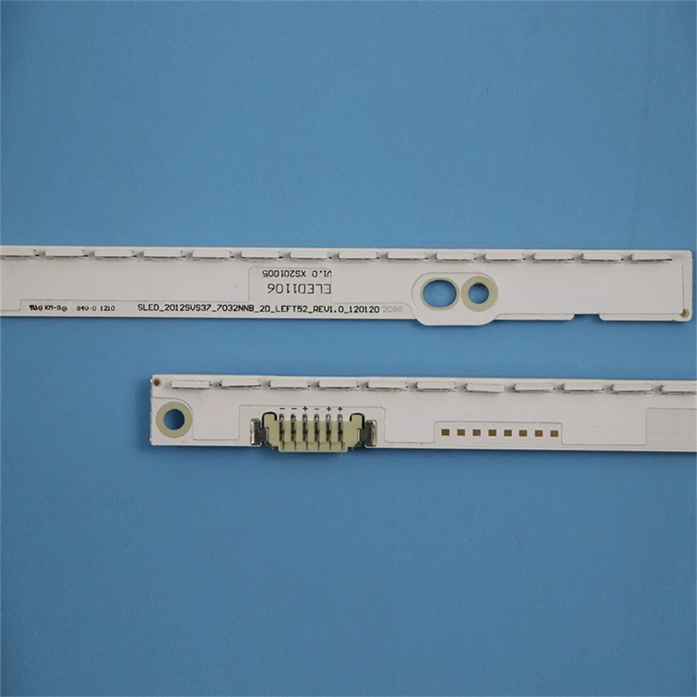 2 unids/set tira de LED para iluminación trasera para Samsung TV de 37 pulgadas UE37ES6307U UE37ES6710 UE37ES6307U SLED 2012SVS37 7032NNB 2D LEFT52 DIGHT52
