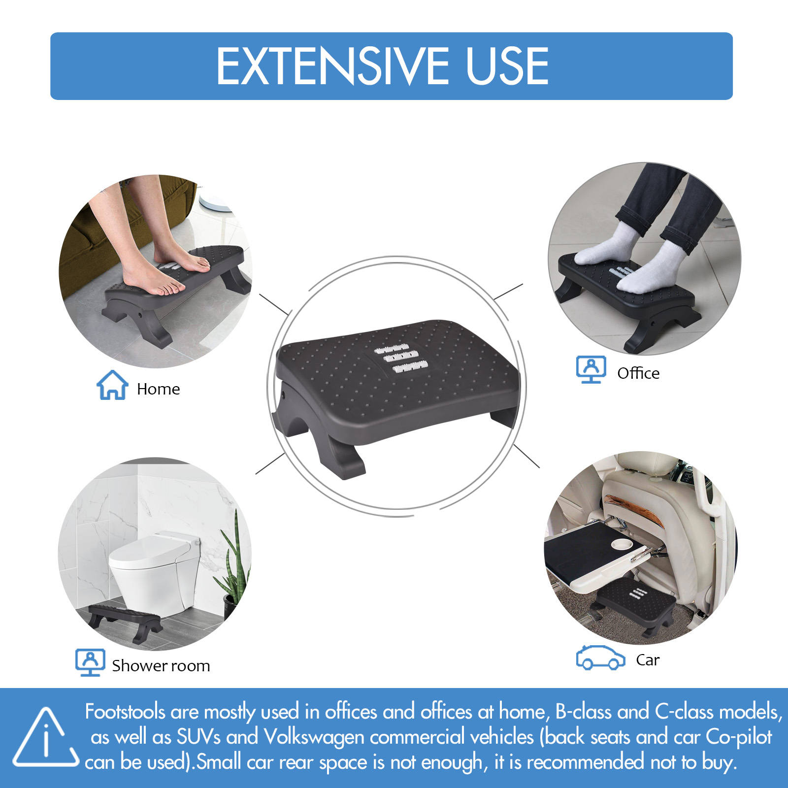 Ergonômico sob a mesa apoio para os pés rolos de massagem perna resto alívio da dor antiderrapante pé fezes correção de postura como novo presente de natal