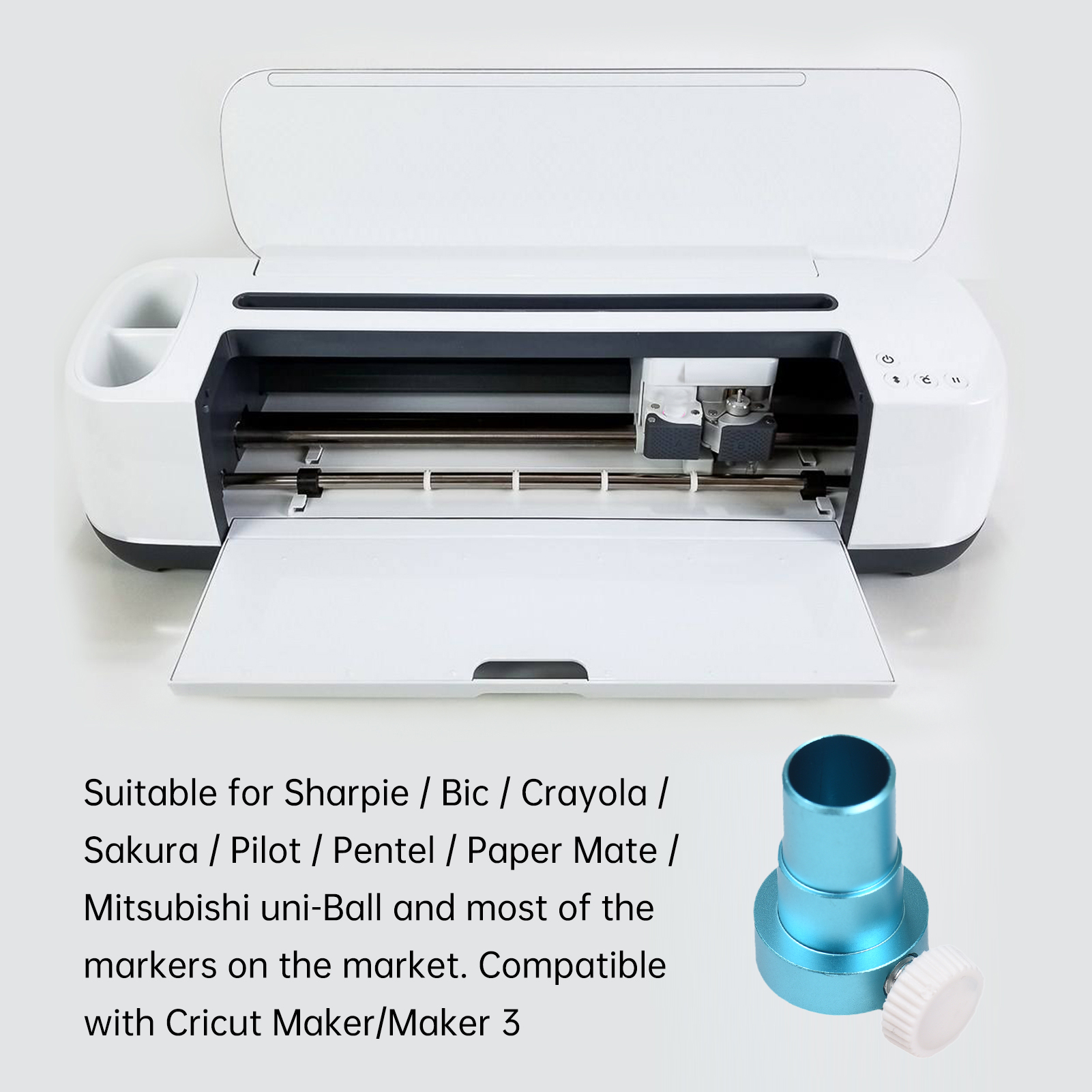 Stansmachine Pen Adapter met 3 stks Snijmat 6.5x4.5in voor CRICUT JOY Snijmachine Legering Penhouder voor 8mm Diameter