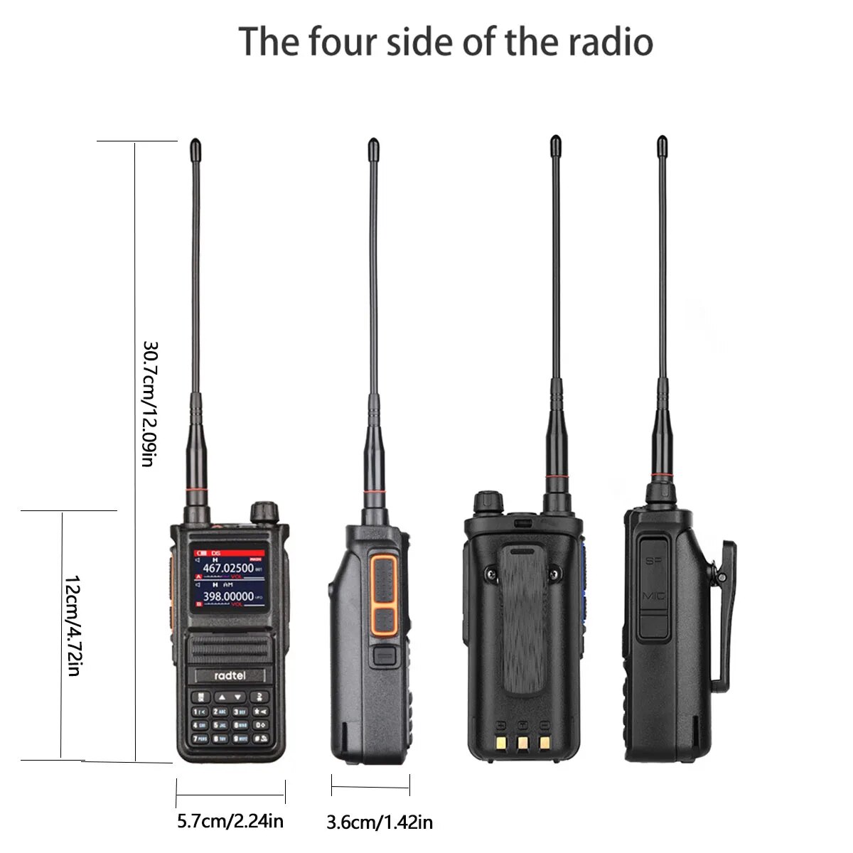 Radtel-RT-470Xフルバンドハムラジオ、256チャンネルエアバンド、双方向ラジオ、USB-C航空、警察、潜水艦、アマチュア、htスキャナー、ローガー