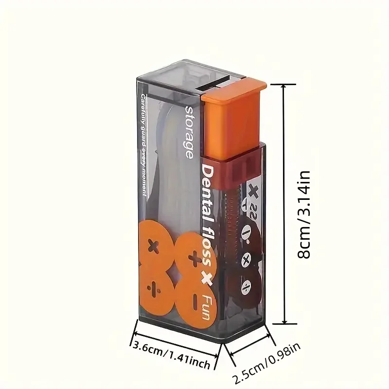 10 pezzi Mecha specchio antivento scatola di filo interdentale portatile pop up automatico 10 pezzi mini scatola di immagazzinaggio di filo interdentale trasparente organizzatore di filo interdentale per igiene orale