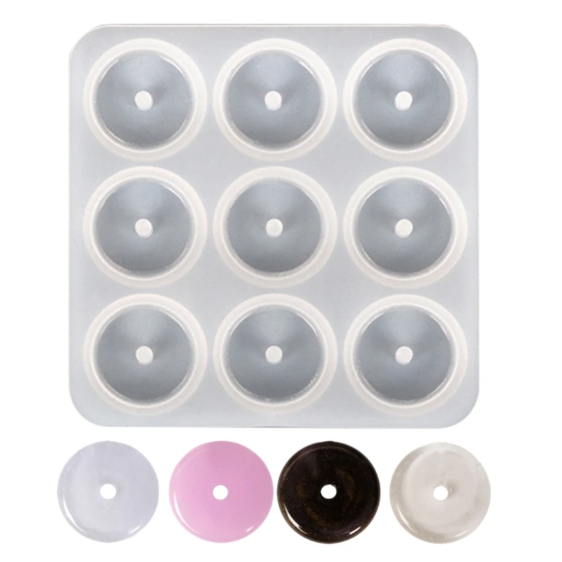 3D Hollow ซิลิโคนทรงกลมแม่พิมพ์อีพ็อกซี่เรซิ่นหล่อแม่พิมพ์ DIY หัตถกรรมจี้หยกเลียนแบบแม่พิมพ์เครื่องประดับทำมือเครื่องมือ