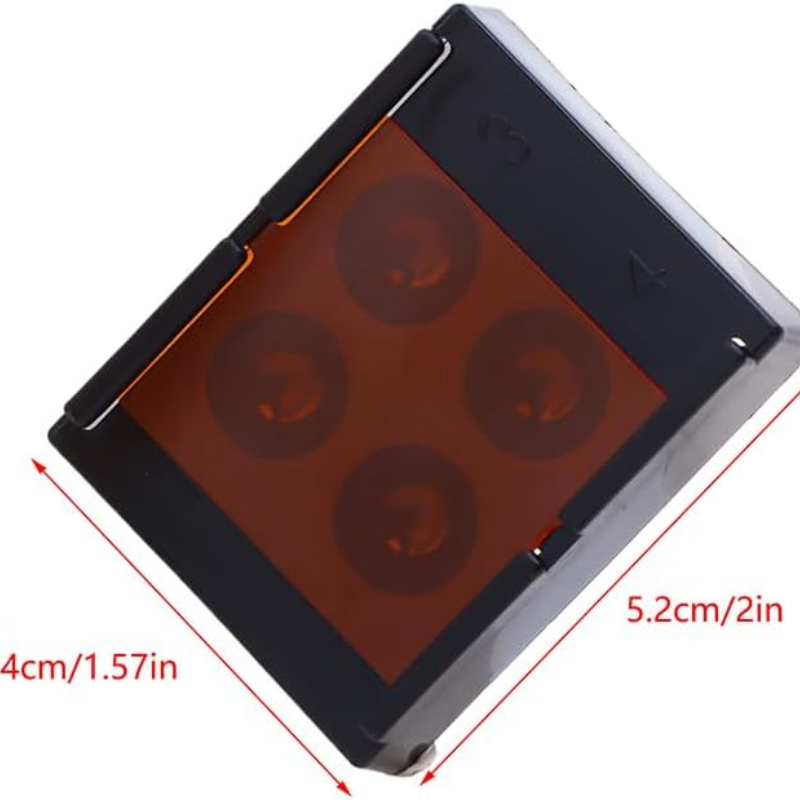 Dental Shading Light Box, Resina Composta Misturando Bem, Armazenamento à Prova de Luz, Cor Toning Case, Material Dentista, 4 Furos