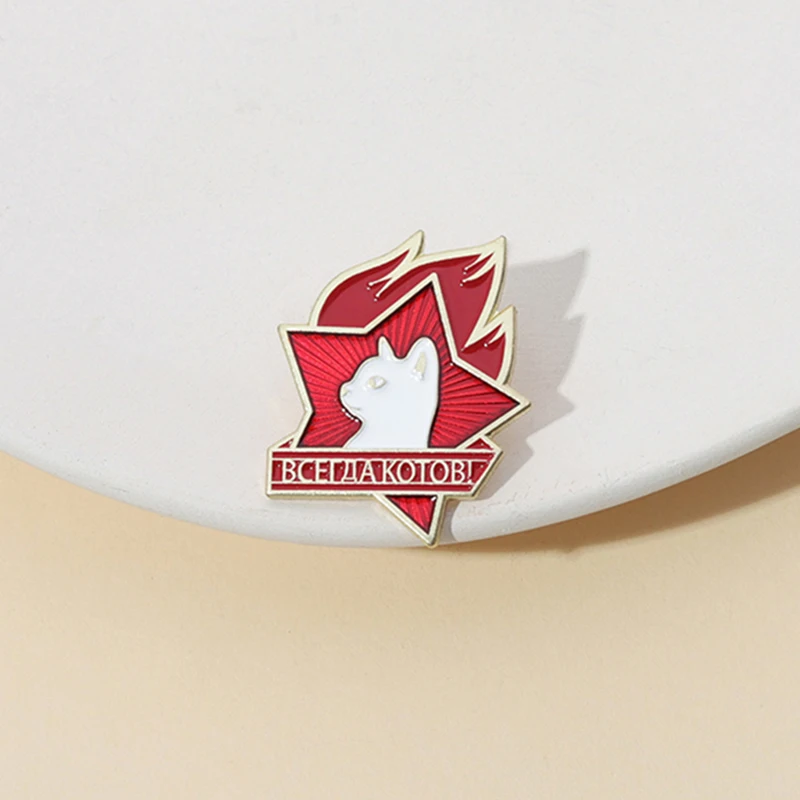 в เคลือบ Pins Custom Cat Star เข็มกลัดป้ายสนุกการ์ตูนสร้างสรรค์ของขวัญเครื่องประดับสําหรับคนรักแมวเพื่อน