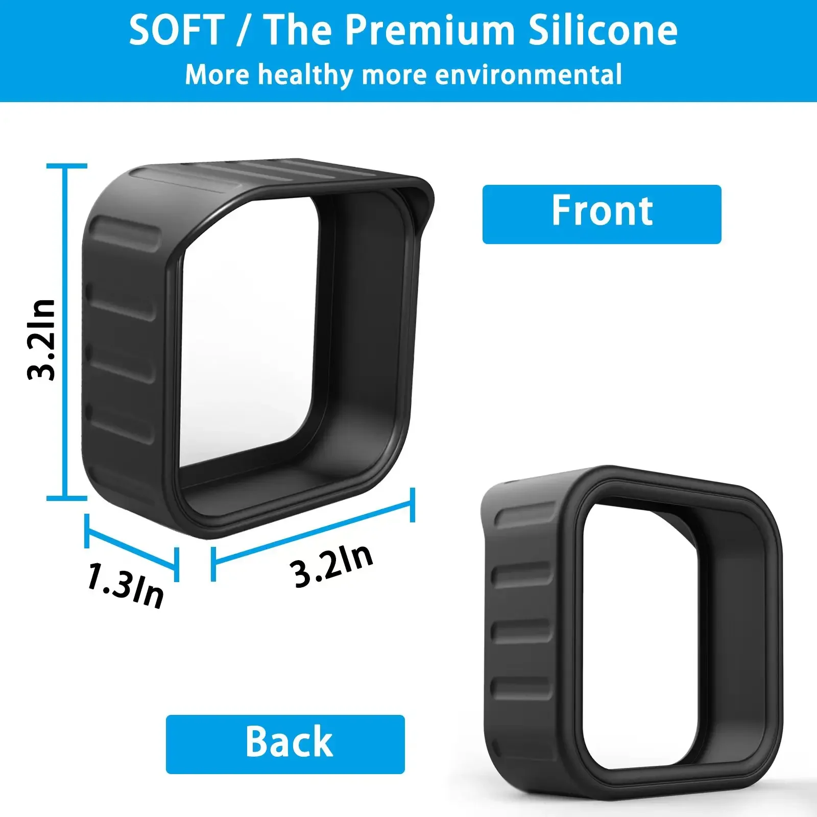 Funda protectora de silicona resistente a la intemperie, suave para la nueva cámara Blink Outdoor/Indoor/Blink XT/XT2 (negro)