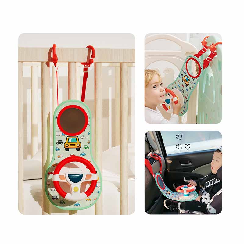 Детская модель заднего сиденья, имитация вождения с музыкальными звуками, имитация рулевого колеса, игрушка