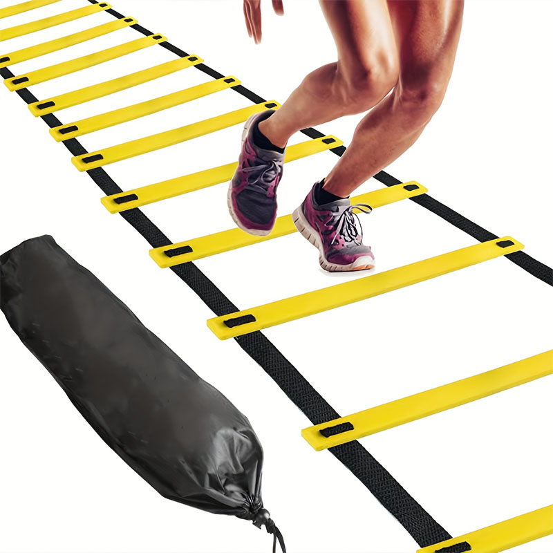 Escadas de agilidade, tiras de nylon para treinamento de velocidade e flexibilidade esportiva, equipamento de escada de energia para treinamento de futebol