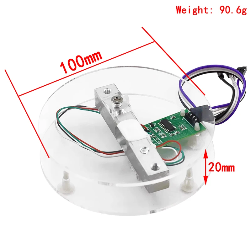 Sensor de peso de celda de carga Digital HX711, módulo de ruptura convertidor AD, báscula de cocina electrónica portátil de 5KG y 10KG para báscula Arduino