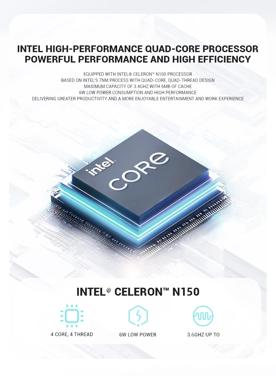 Firebat AT15 노트북 Intel N150 CPU 15.6 인치 16GB RAM 512GB SSD 경량 비즈니스 컴퓨터 노트북 BT4.2 WiFi5 1080*1920