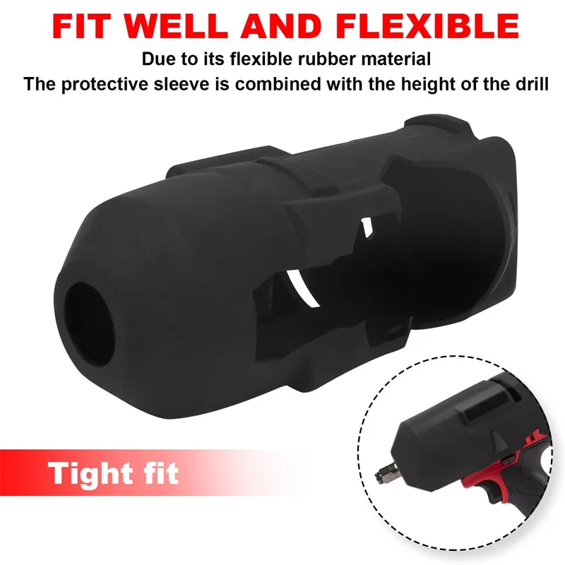 Impact Wrench Protective Boot for Milwaukee 1/2inch High Torque Impact 2767-20 2863-20 Prevent Wear Power Tools Accessories