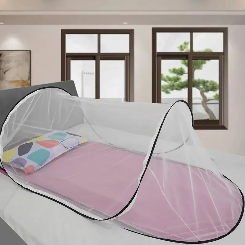 Mosquiteras para acampar al aire libre, picnic familiar, mosquitera de viaje, plegable, portátil y instalación, mosquiteras gratis, tienda de cama