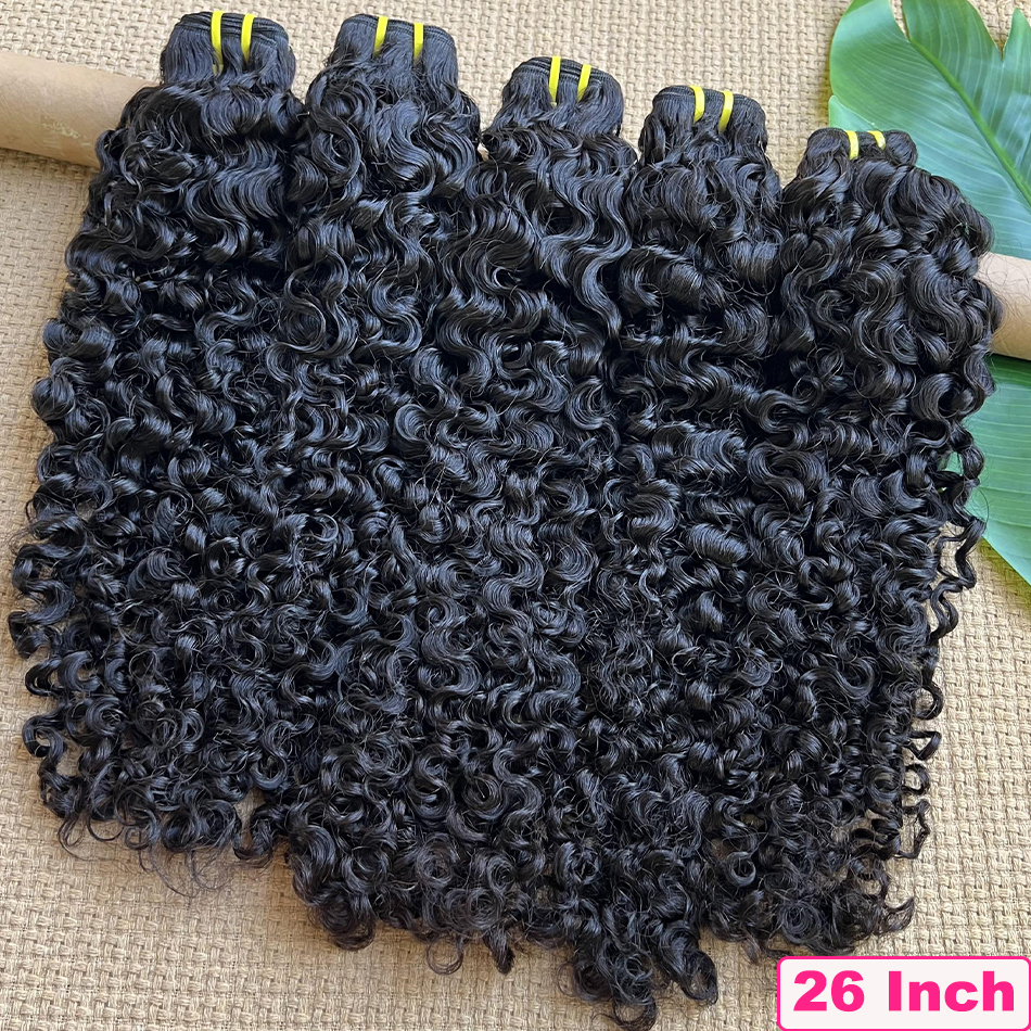 Yiwigs 12A グレードビルマカーリー 100% 人毛バンドル厚い縫い弾むカーリー未処理生バージンヘア織りエクステンション