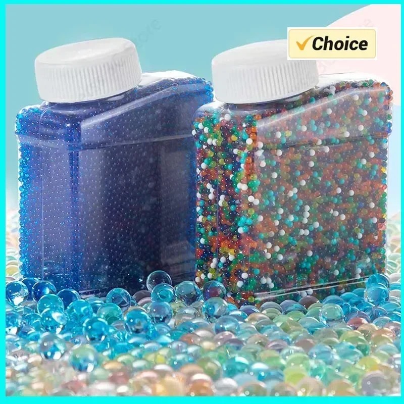 100000 Pcs gel bola armas em forma de pérola cristal solo contas de água lama decoração do casamento crescente bolas de água recarga blaster bala diy