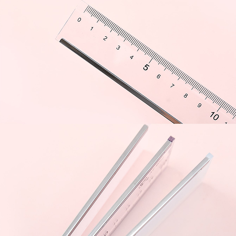 1PC 15 ซม.ไม้บรรทัดตรงโปร่งใสไม้บรรทัดพลาสติกเครื่องมืออุปกรณ์เสริมเครื่องเขียนนักเรียนอุปกรณ์สํานักงานโรงเรียน