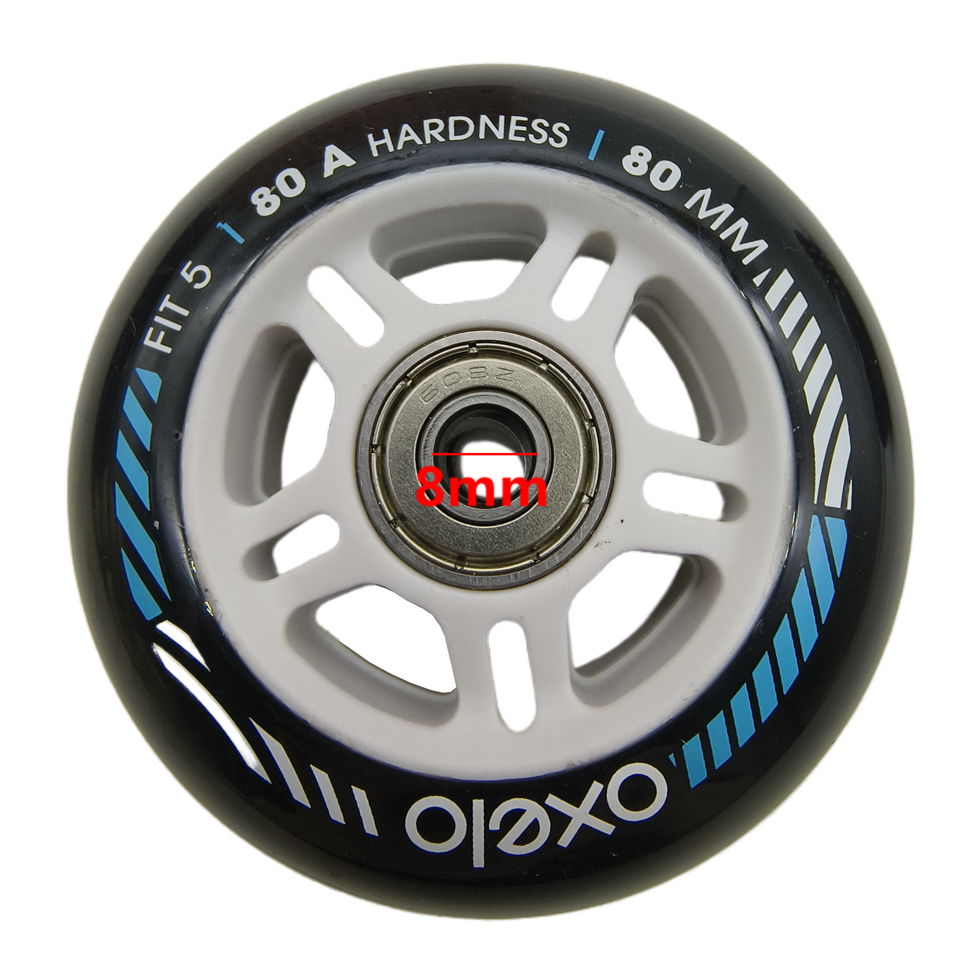 Колесо для роликовых коньков, черное, 85А, 80 мм, 76 мм, колесо fsk, линейный ролик 80x24 мм