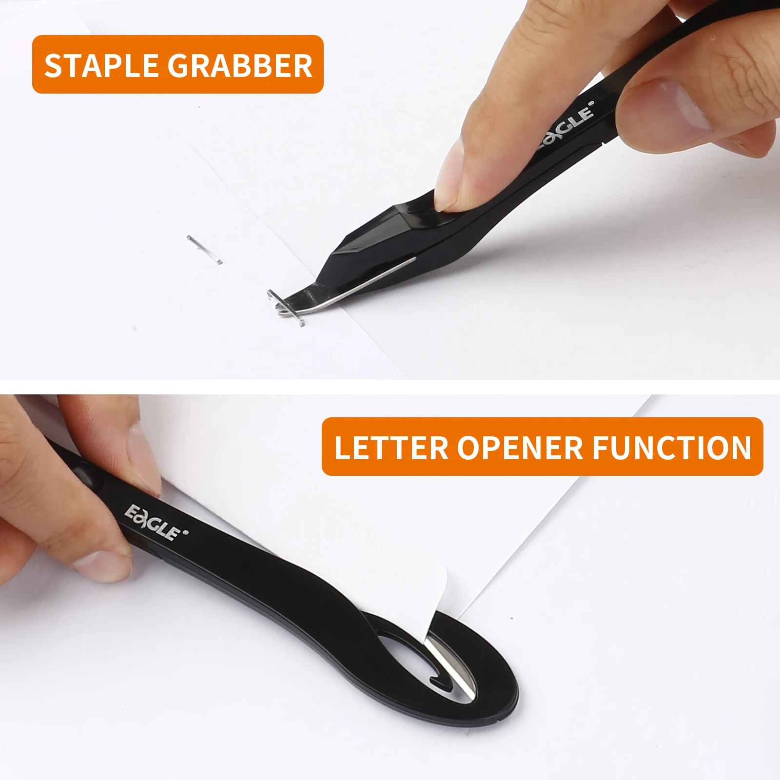 Eagle Letter Opener Envelope Mail Slitter，With Staple Remover， Safe Cutter Box Opener For Home Office Envelope