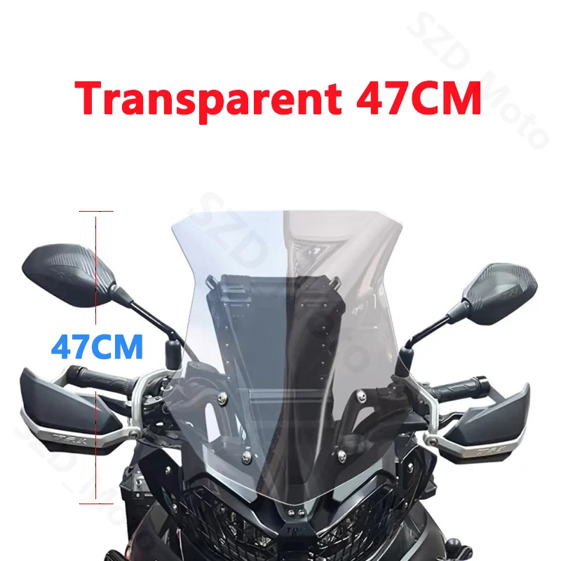 For Benelli TRK702 TRK702X TRK 702 702X High Quality Motorcycle Windshield Windscreens Wind Deflectors Front Glass Transparent