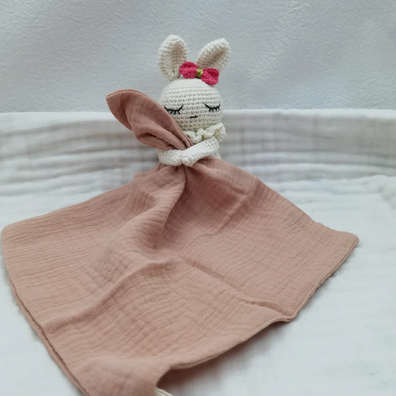 아기 노리개 달래기 수건 턱받이 부드러운 토끼 곰 코끼리 잠자는 인형 Teether 유아 편안한 잠자는 간호 포옹 Doudou B