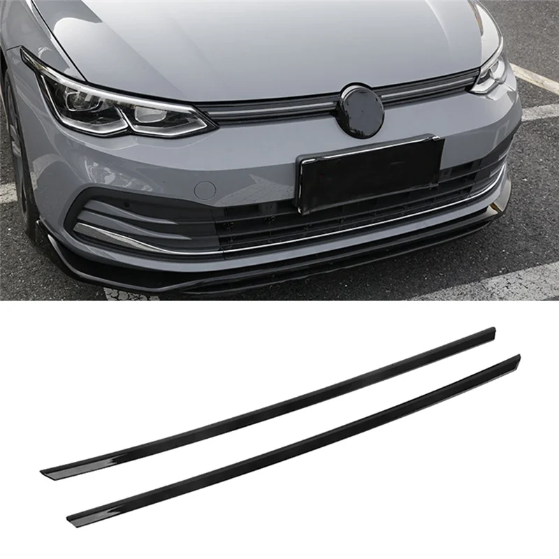 Auto glänzend schwarz Front stoßstange Mesh Mittel gitter Grill Formst reifen Abdeckung Verkleidung für-VW Golf 8 mk8