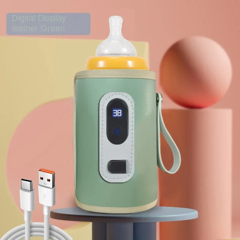Przenośny podgrzewacz do mleka dla niemowląt Guardian Travel Cyfrowy wyświetlacz Butelka do karmienia USB Butelka dla dziecka Gorąca torba Uniwersalny podgrzewacz