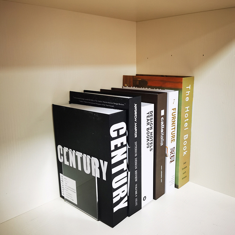 Transparent Acrylic Bookends Stand Bookshelf Desktop Decorative Storage Rack Bookend Book Holder School Stationery