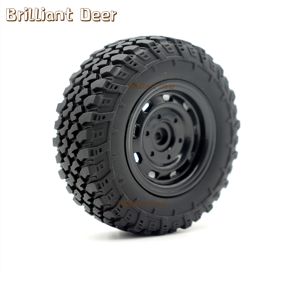 5 mm Sechskant MN99S Gummi-RC-Räder für MN98 MN82, WPL C24-1 B36 D12 C64 D74-1 Offroad-Auto-Upgrade, Hochleistungs-RC-Reifen
