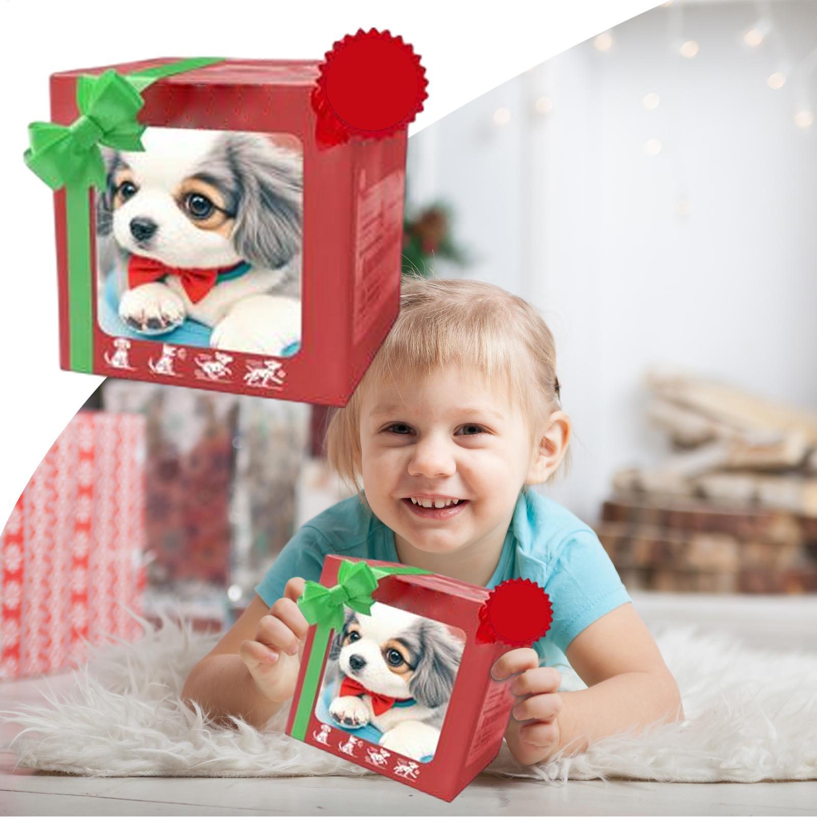1pcs Electronic Robot Dog Realistic Dog Toy Walking Barking Tail Wagging Interactive Robot Puppy Cute Dog For Kids girl Gifts
