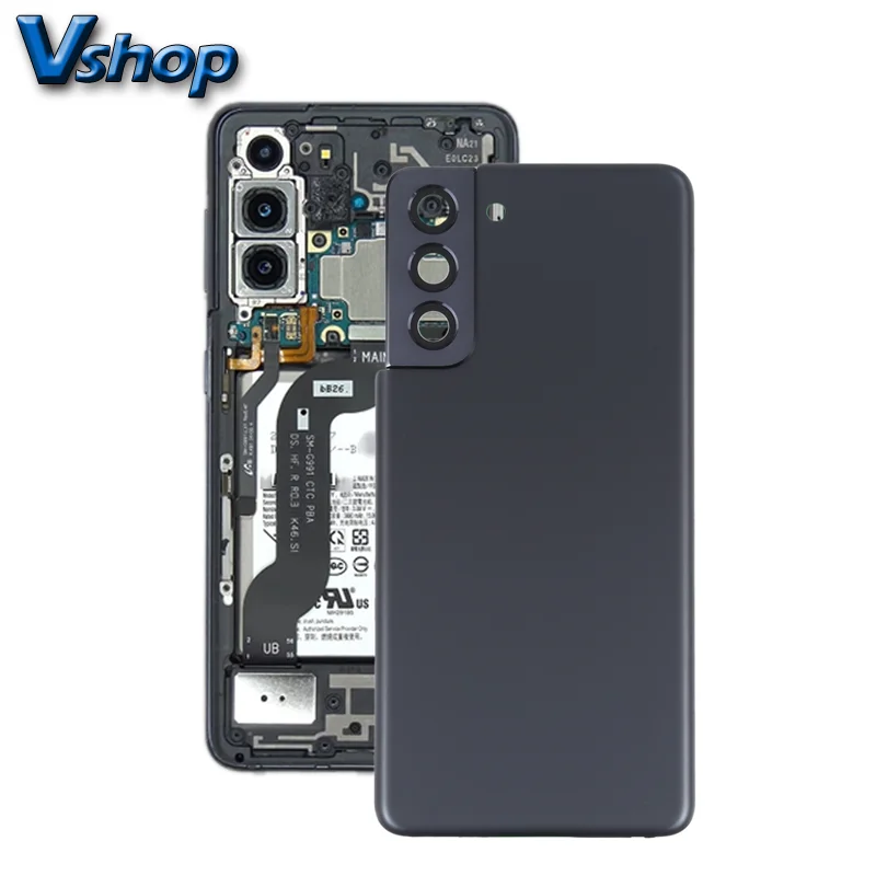 For Samsung Galaxy S21 5G Battery Back Cover with Camera Lens Cover Mobile Phone Replacement Parts