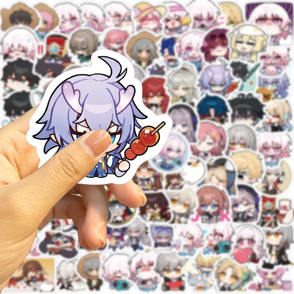 80 個かわいいアニメ Honkai スターレールステッカー旅行スケートボードスーツケースギター荷物ラップトップ落書きステッカーデカールおもちゃ