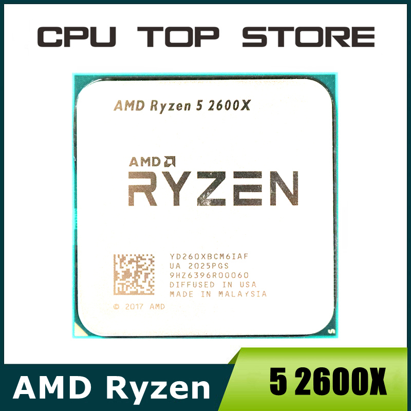 Processeur AMD Ryzen 5 R5 2600X 3,6 GHz 6 cœurs 12 threads 95 W LGA AM4