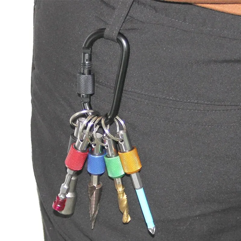 Cor Chaveiro Troca Rápida Extensão Rod, 1/4 Hexagonal Handle, Chave De Fenda Cabeça, Quick Release Sleeve, Conversão Tool Set, 5 pcs