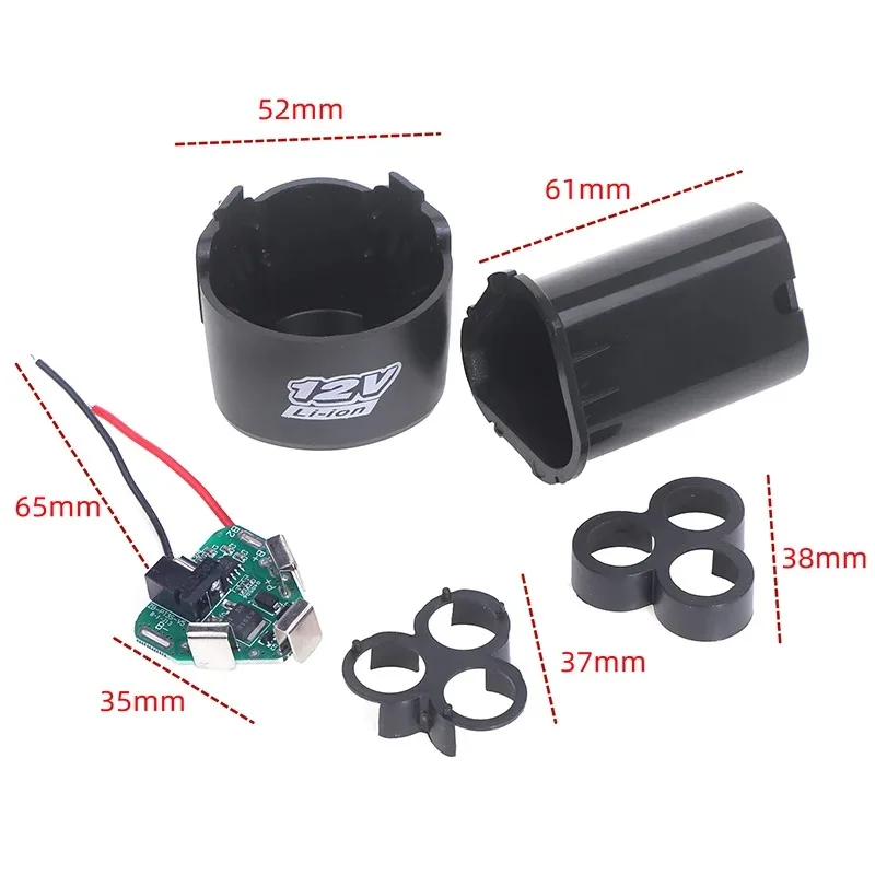 18650 Lithium Box Circuit Pack Shell Case Bracket Hand Drill Power Li-ion Battery Protection Board 3S 12V DC Electric Tool