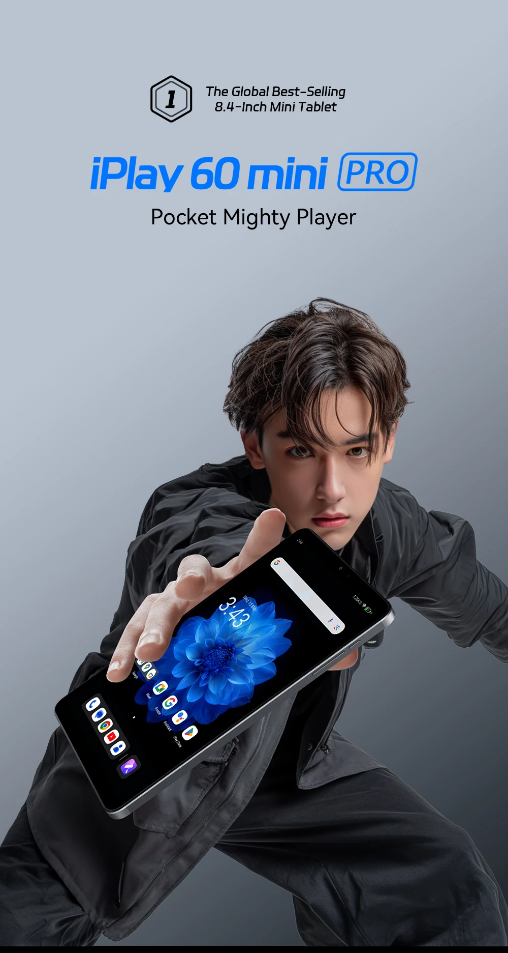 Alldocube iplay 60 mini pro 8.4inch Tablet Helio G99 Android14 8GB RAM 128 ROM Dual SIM 4G LTE pad 5500mAh Battery